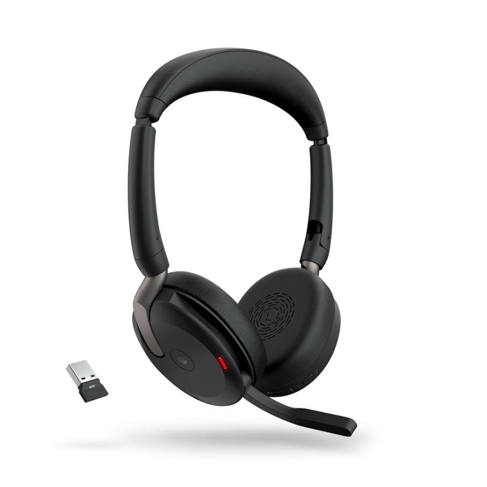 Casque sans fil Bluetooth USB-A Jabra Evolve2 65 Flex MS Stro - Noir