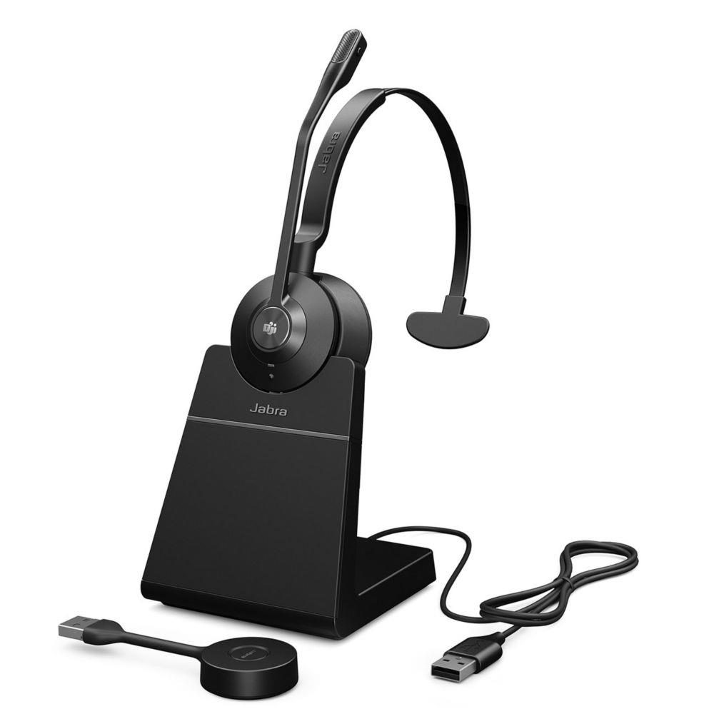 Casque sans fil + Base de chargement JABRA Engage 55 Mono MS USB-A
