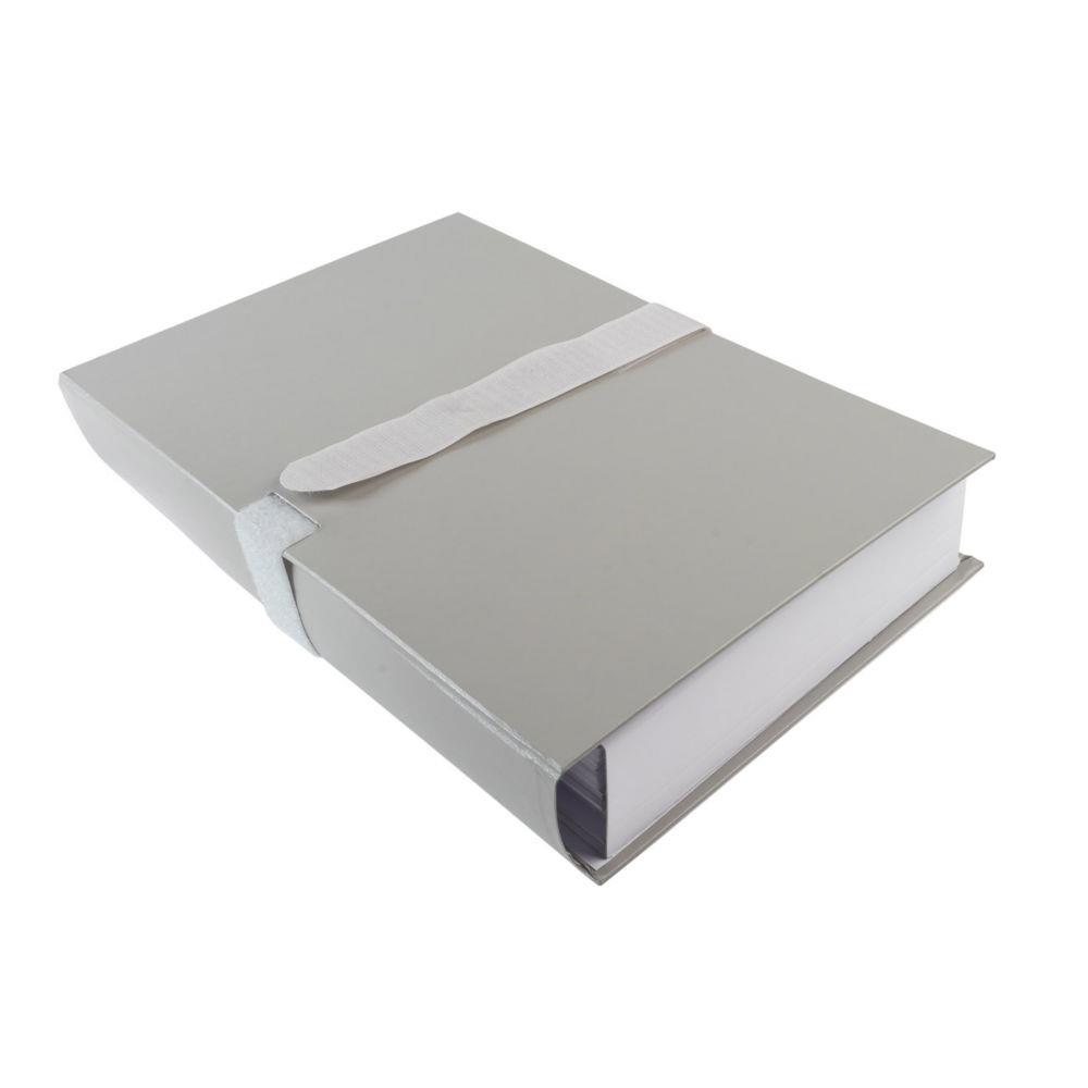 Chemise extensible Exacompta - en balacron - fermeture par sangle velcro - gris