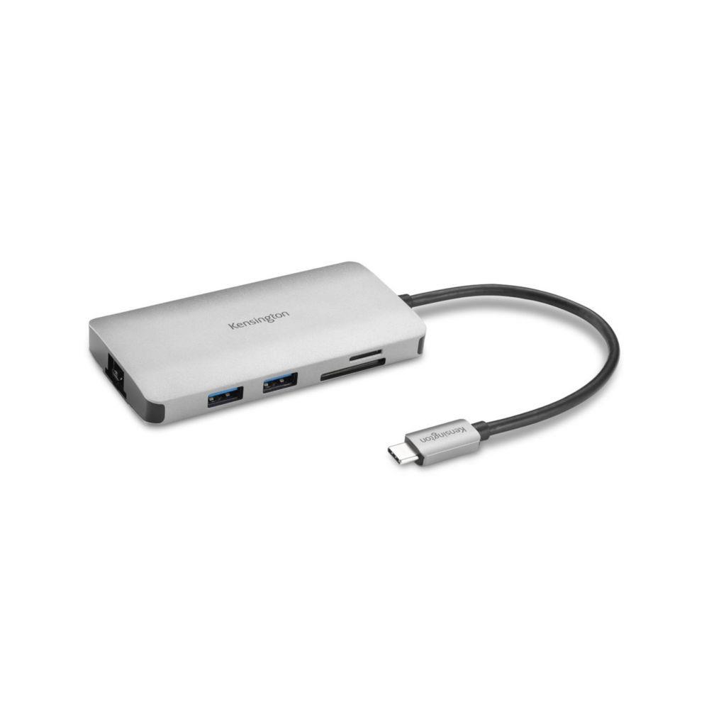 Station d'accueil Kensington UH1400P USB-C 8 en 1 - Hub - Noir