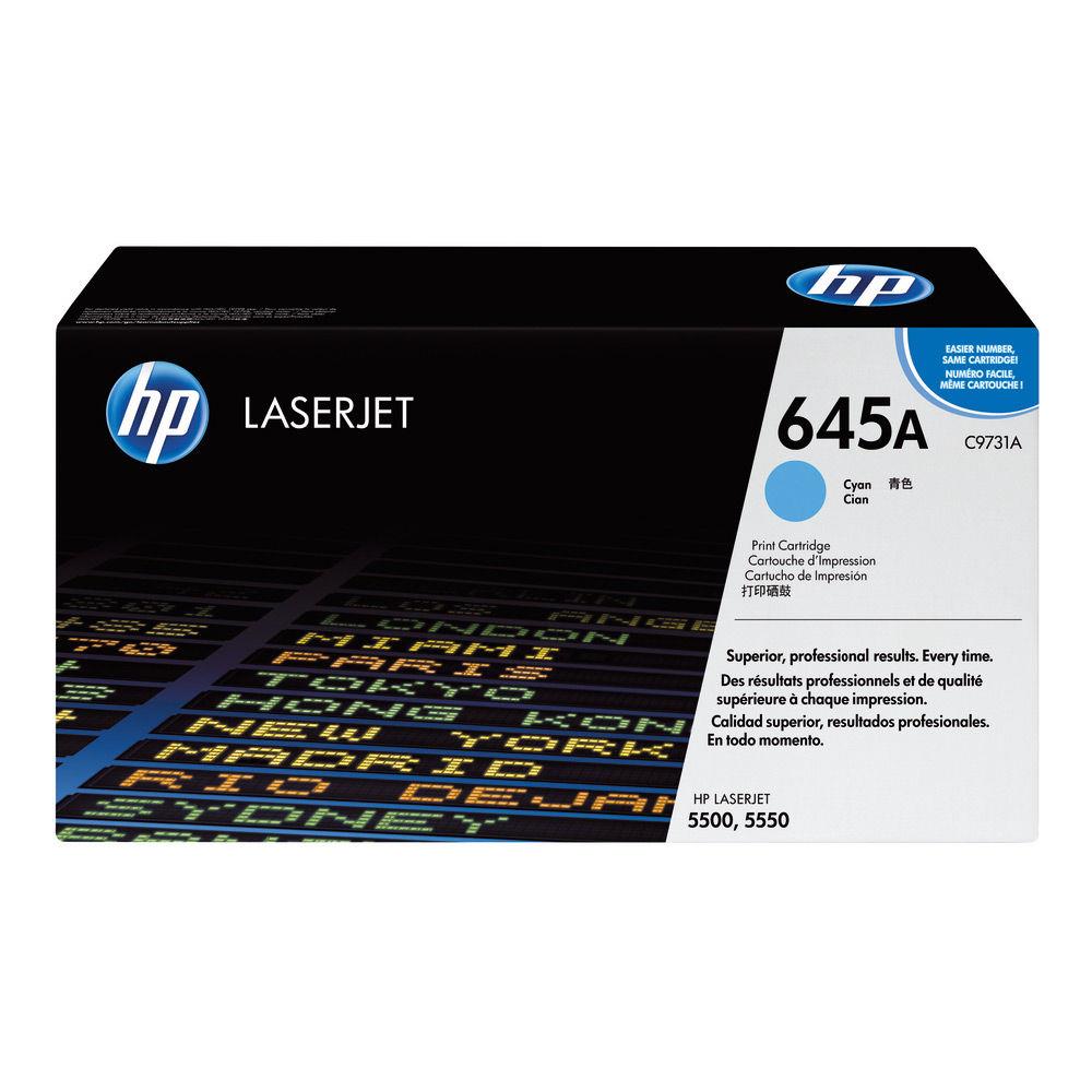 Cartouches de toner - Hp 645a toner laserjet cyan authentique