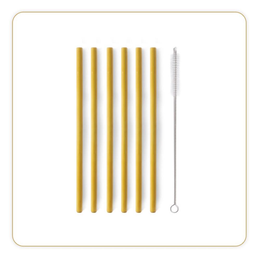 Pailles en bambou rutilisable Little Blance - Lot de 6