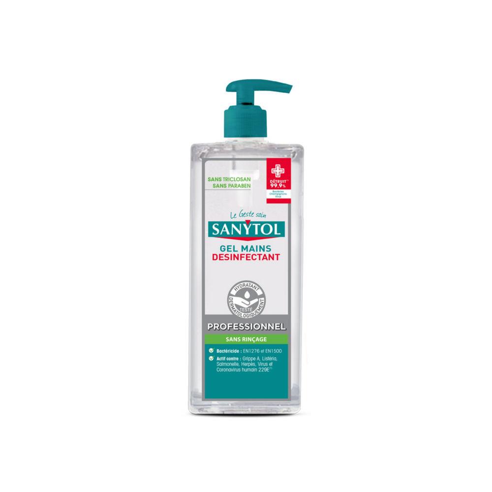 Gel dsinfectant pour les mains Sanytol - Flacon de 500 ml