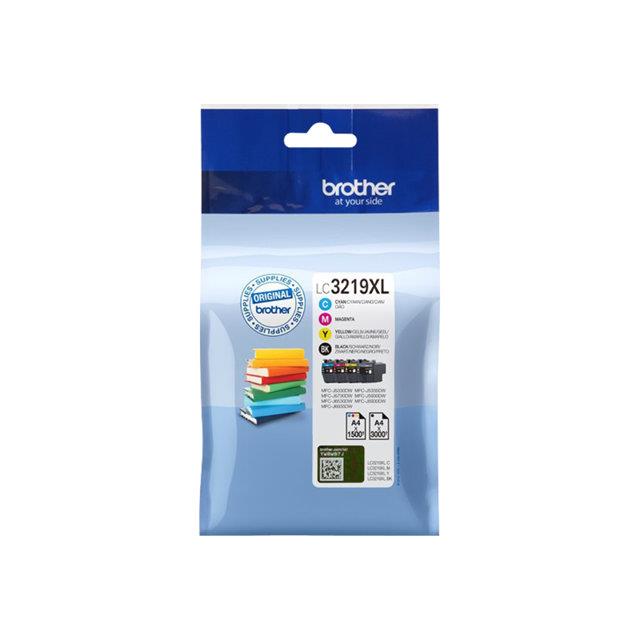 Cartouches de toner - Brother pack de cartouches d'encre lc3219xlvalbp originales
