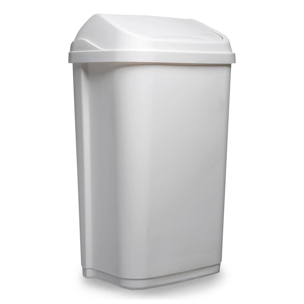 Poubelle sanitaire standard Probbax - en plastique - 50 L - Blanc