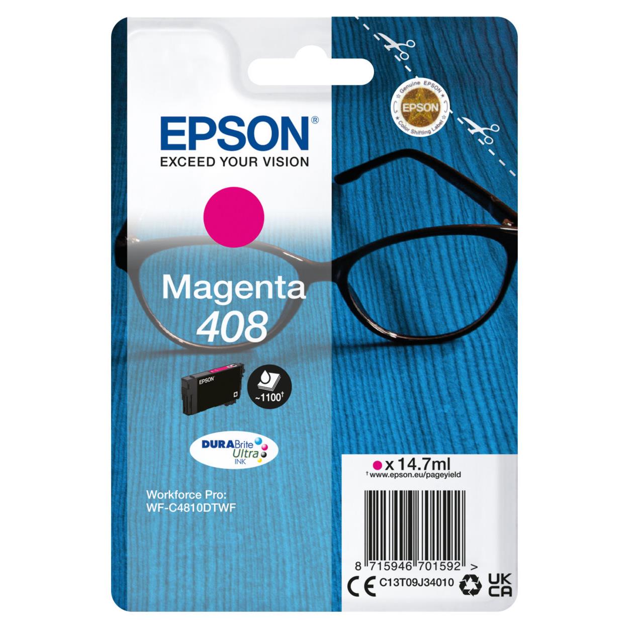 Cartouches pour imprimantes - Epson singlepack magenta 408 durabrite ultra ink
