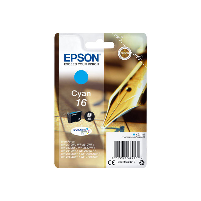 Cartouches pour imprimantes - Epson pen and crossword cartouche "stylo  plume" 16 - encre durabrite ultra c