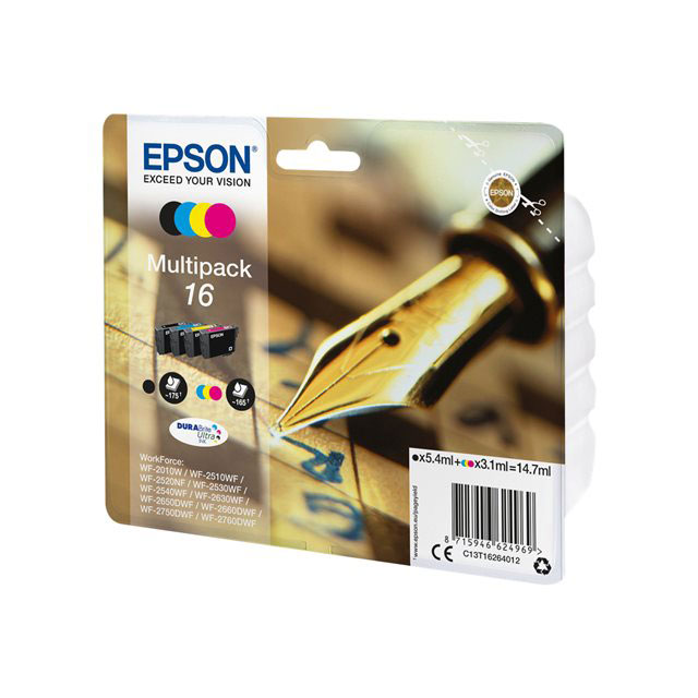 Cartouches pour imprimantes - Epson pen and crossword multipack "stylo  plume" 16 - encre durabrite ultra n,c,m,j