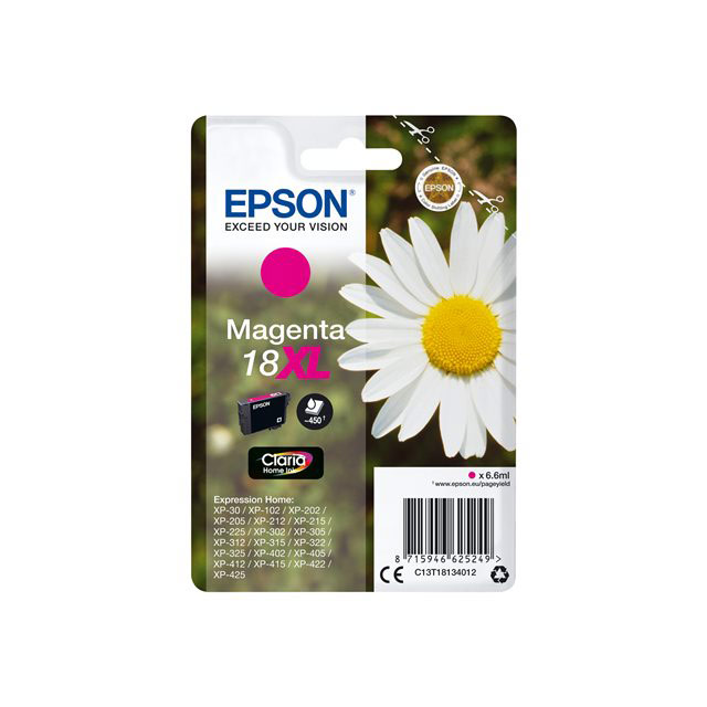 Cartouches pour imprimantes - Epson daisy cartouche "pquerette" 18xl - encre claria home m