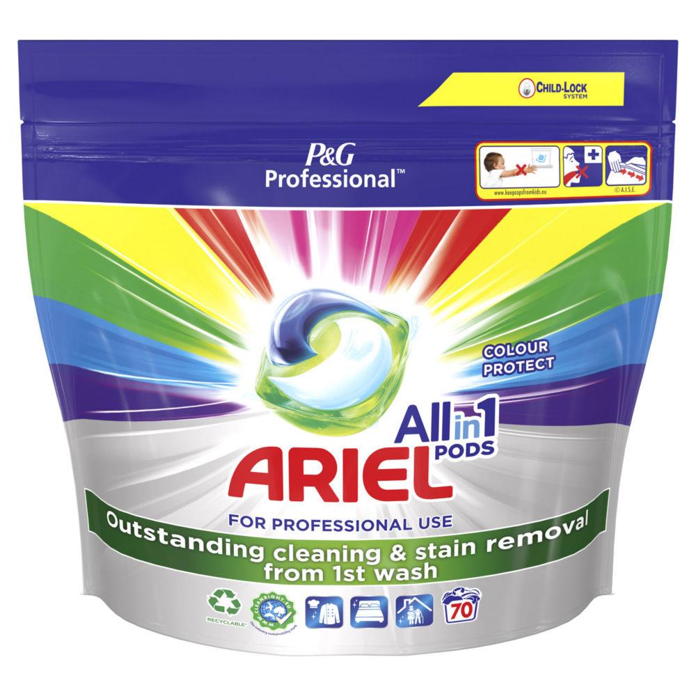 Lessive liquide tout en 1 Ariel Pods - Bote de 70 doses