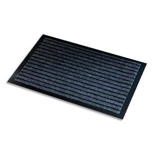 Tapis d'accueil Paperflow Eco Brush - 90 x 150 cm - trafic important - gris