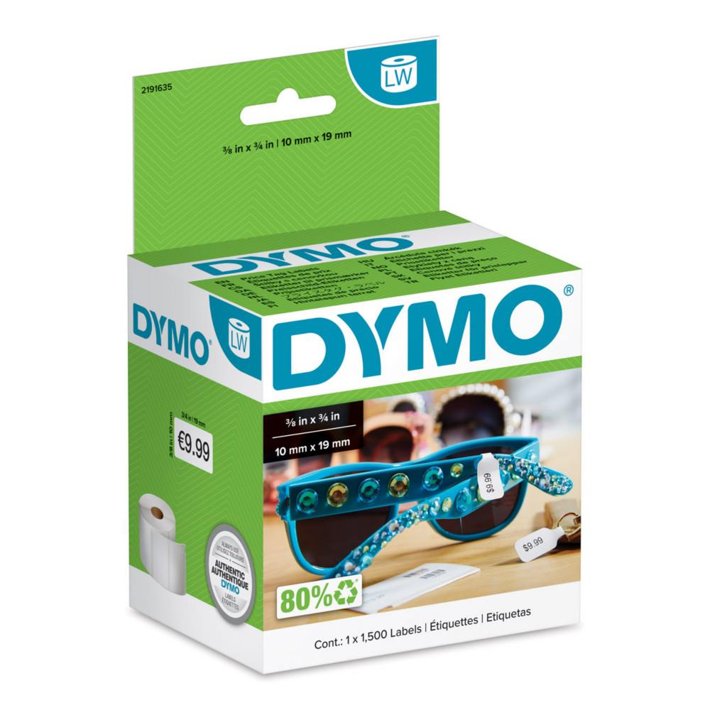 Ruban �tiquette Dymo LW - 2191635 pour �tiqueteuse s�rie 5 LabelWriter - Rouleau de 1500 �tiquettes de prix - 10 x 19 mm