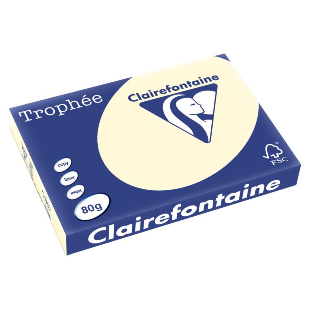Papier Trophe - ivoire - teinte pastel - 80 g - A3 - ramette de 500 feuilles