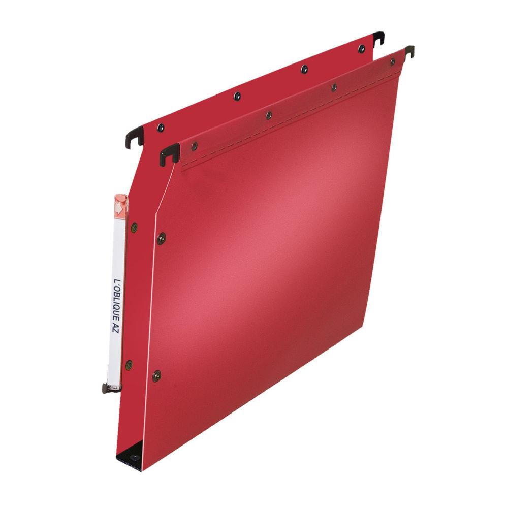 Dossiers polypropylne - dos 30 mm - pour armoire - corail - lot de 10