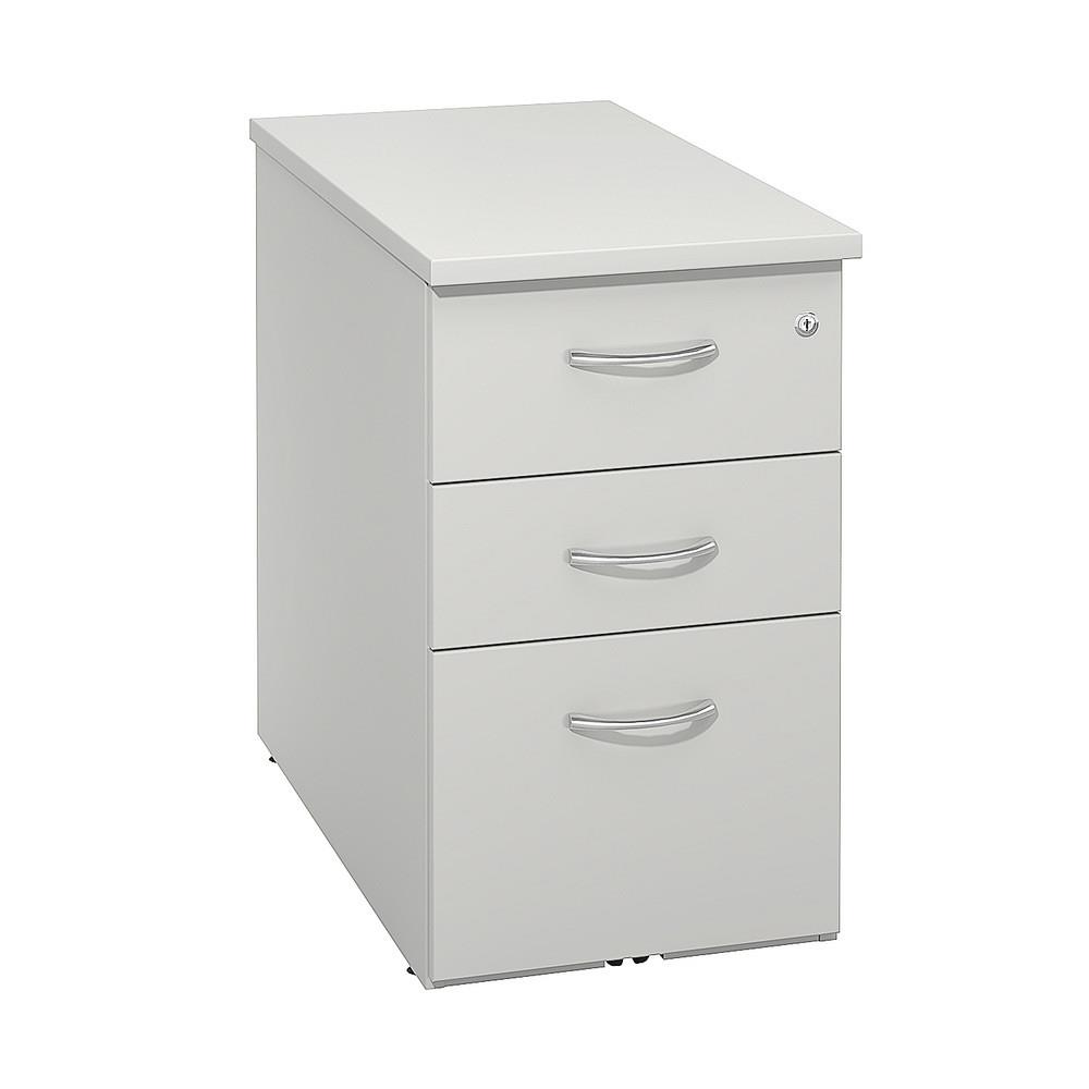 Caisson m�lamin� -  NF Environnement hauteur bureau gris - H72 x L 42 x P 80 cm