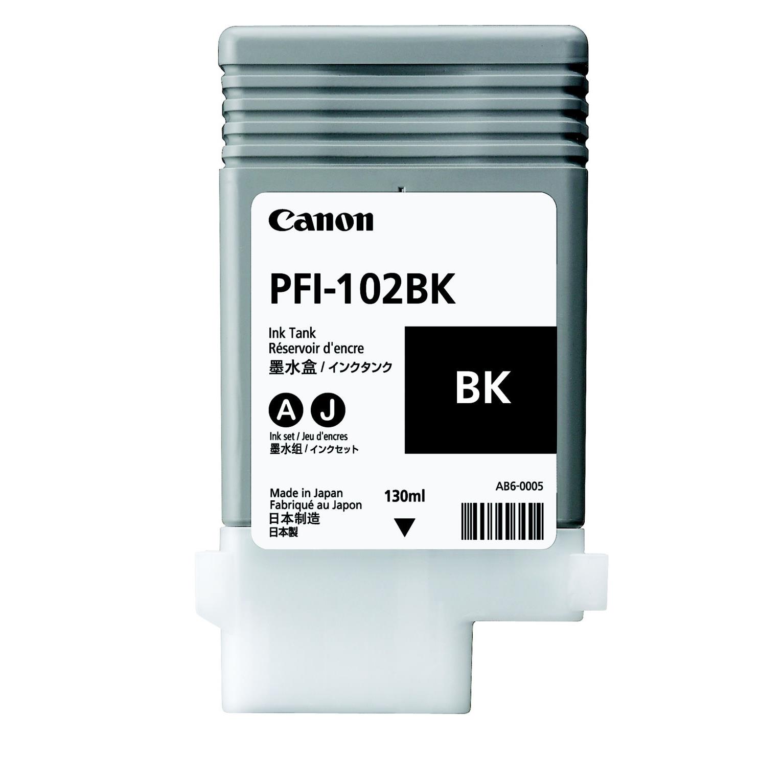 Cartouches pour imprimantes - Canon pfi-102bk cartouche d'encre original noir