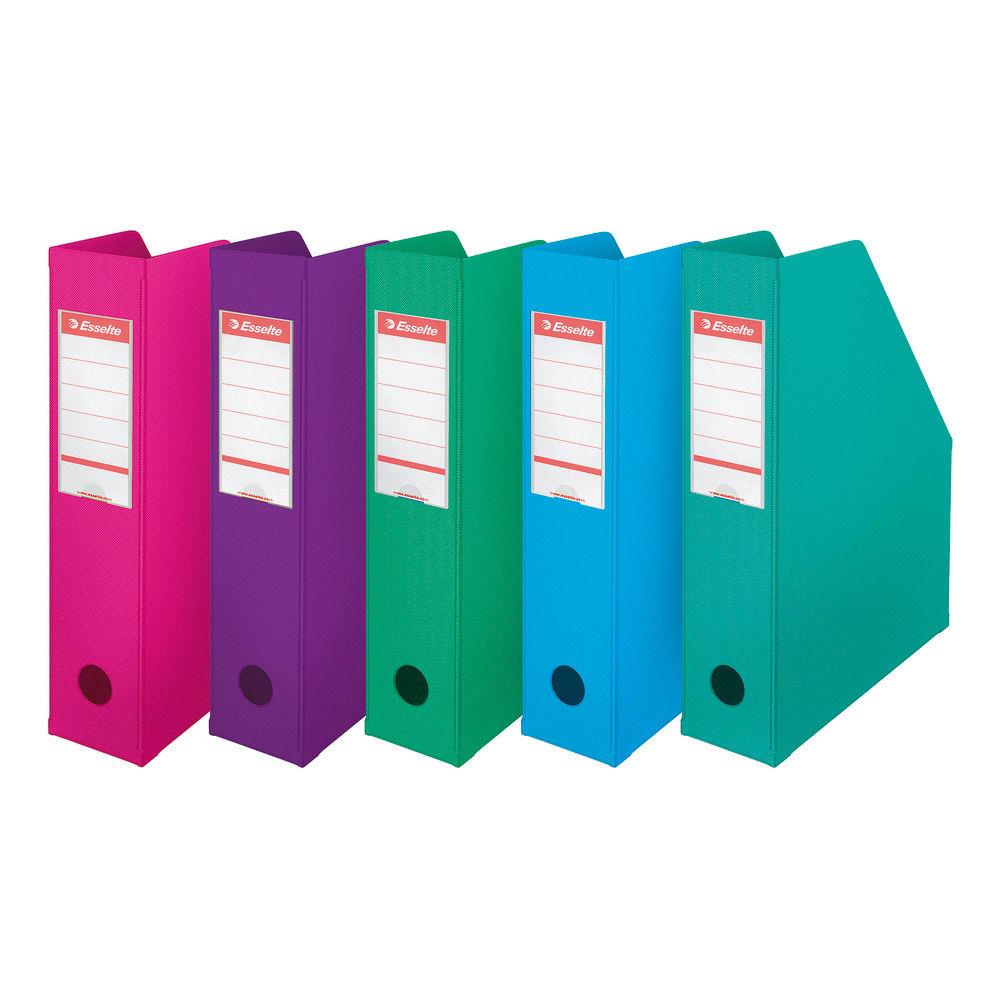 Porte-revues Esselte Confort Class - dos 7 cm - assortis pastel