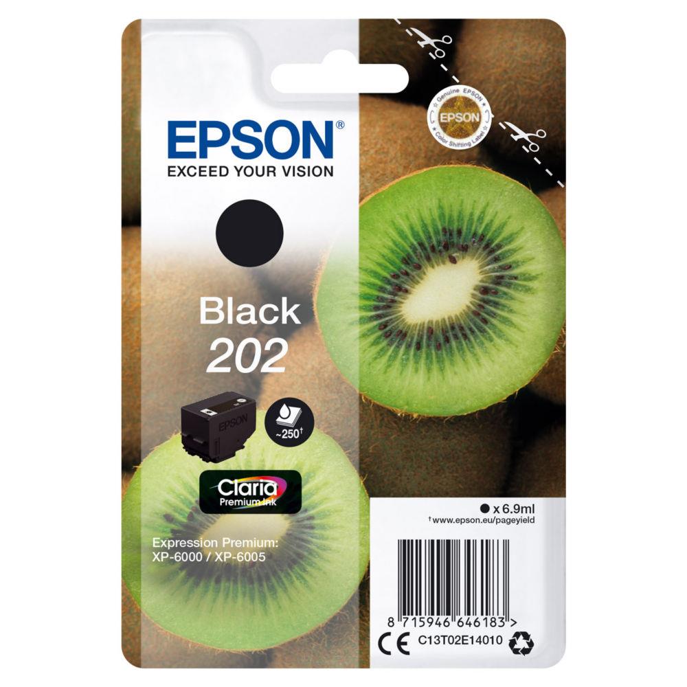 Cartouches pour imprimantes - Epson kiwi singlepack black 202 claria premium ink
