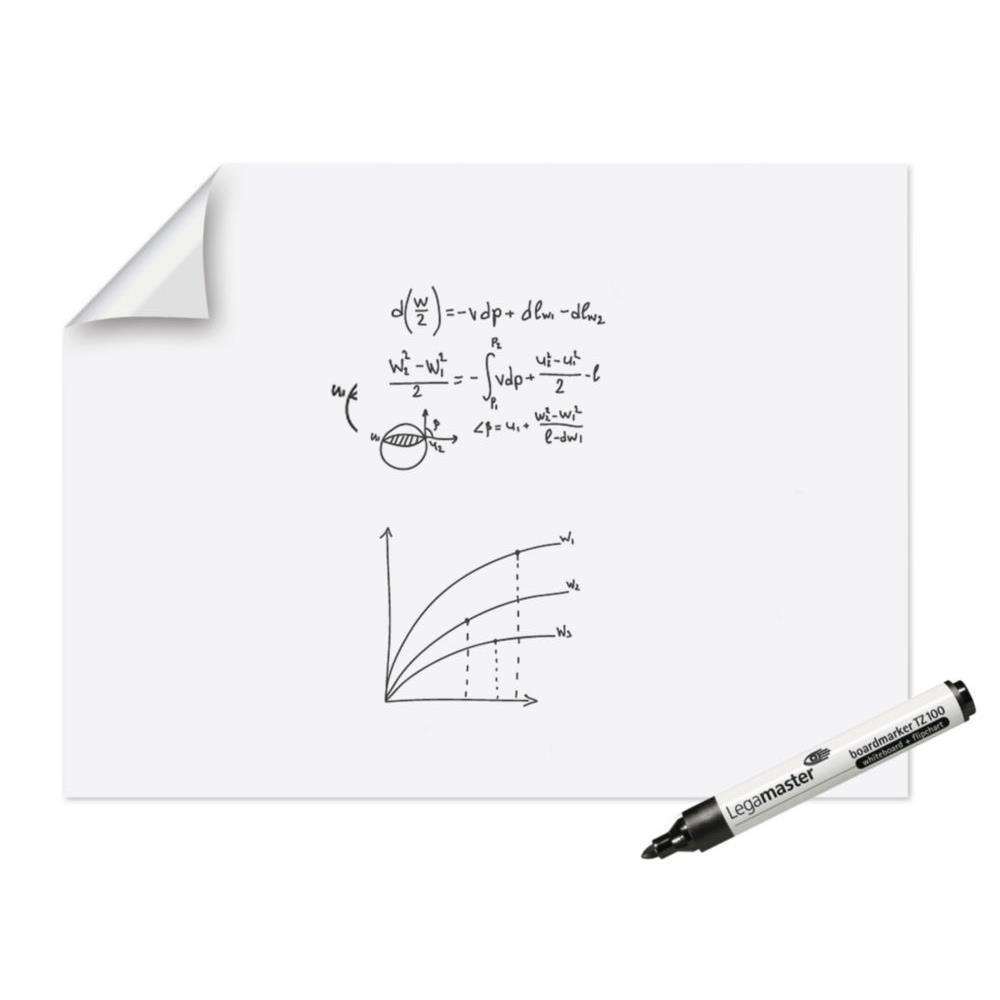 Feuilles Legamaster Magic-Chart blanches 90 x 120 cm - Lot de 25 feuilles