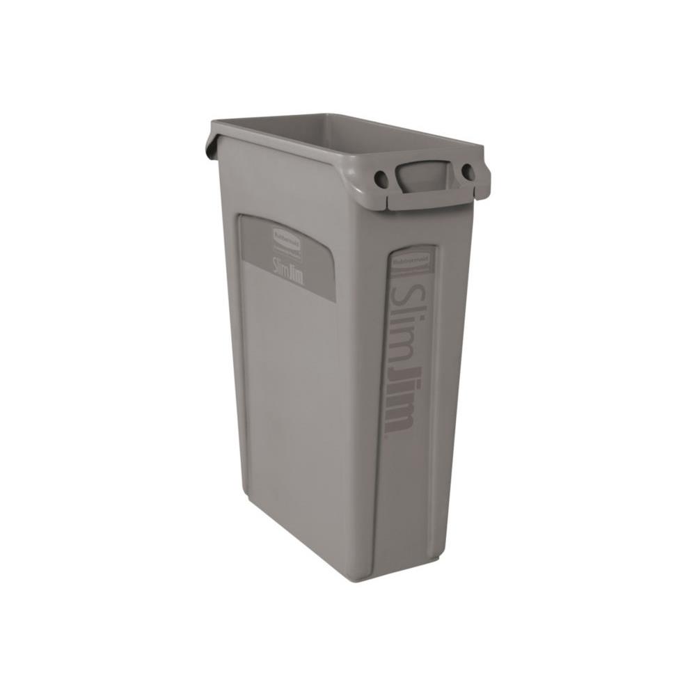 Collecteur dchets Slim Jim - gris - 87 litres