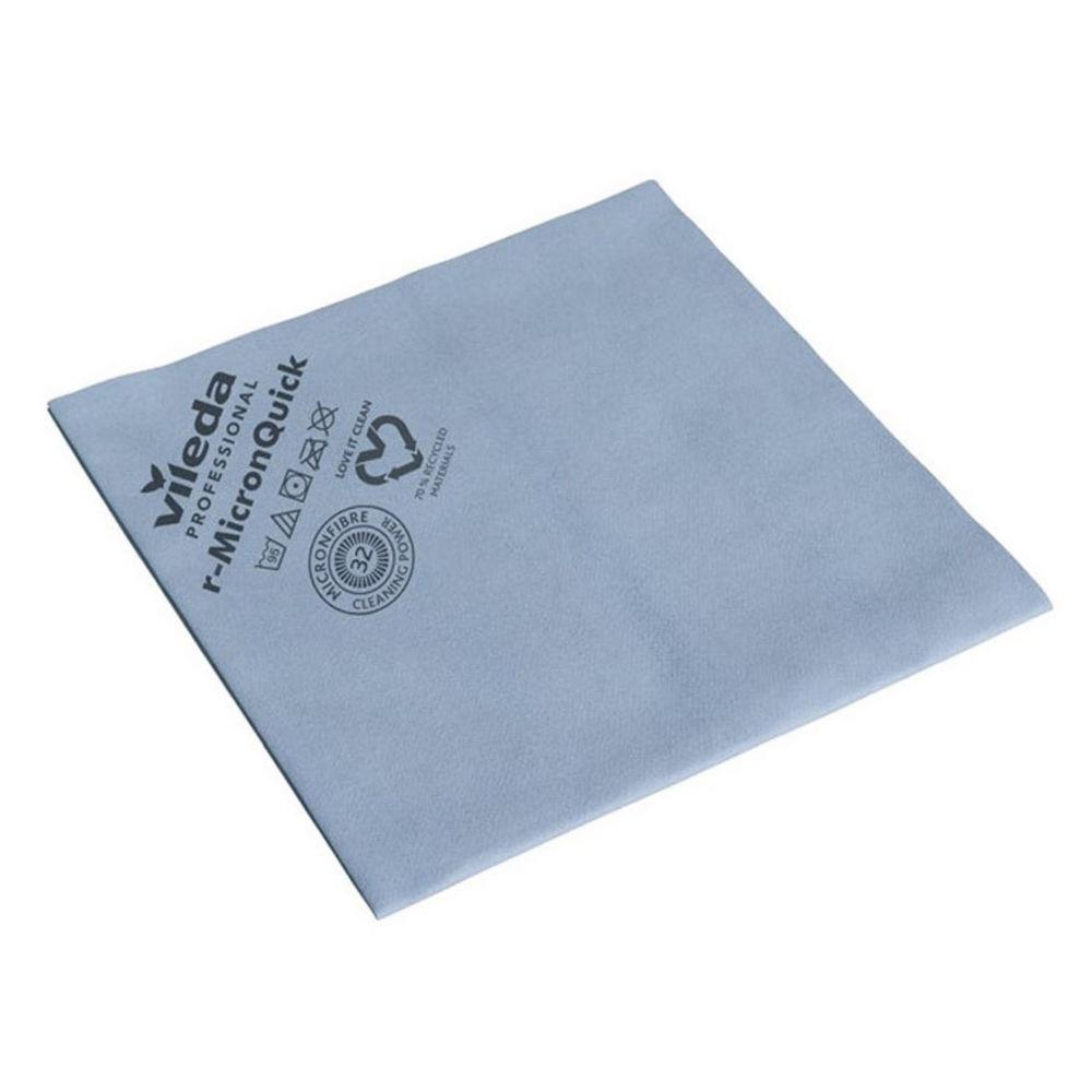 Lavette microfibre Vileda - non tisse usage long - Bleu - Sachet de 5