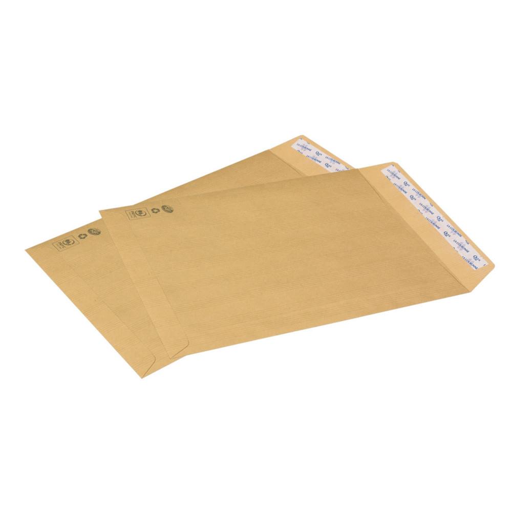 Pochette kraft La Couronne brun Adour C4 229 x 324 mm 90g sans fen�tre - autocollante bande protectrice - Lot de 250