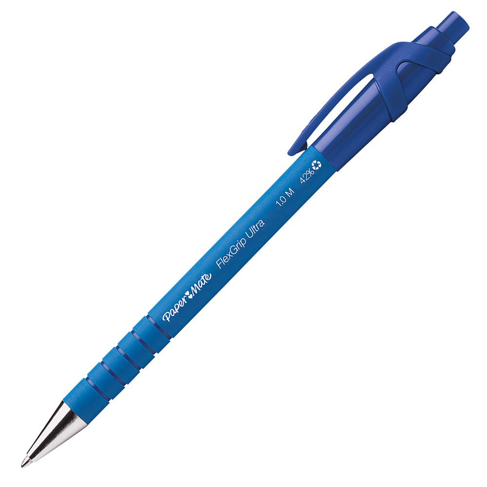Pack conomique de 36 stylos bille Papermate Flexgrip ultra bleus