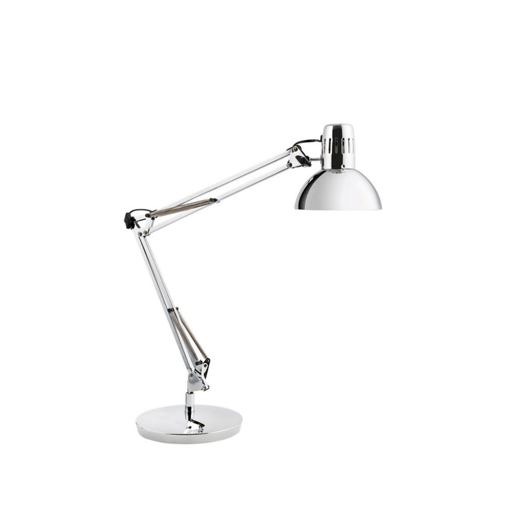 Lampe de bureau Alba Architecte - Ampoule Led - 7W - Double bras articul - Tte orientable - Chrom