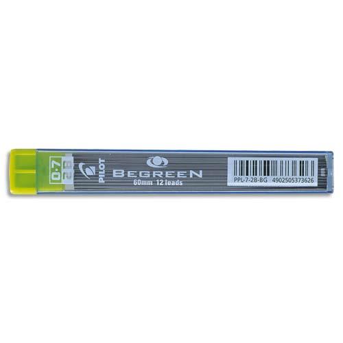Etui de 12 mines Pilot - qualit trs rsistante - 0.7 mm - 2B Neo xU