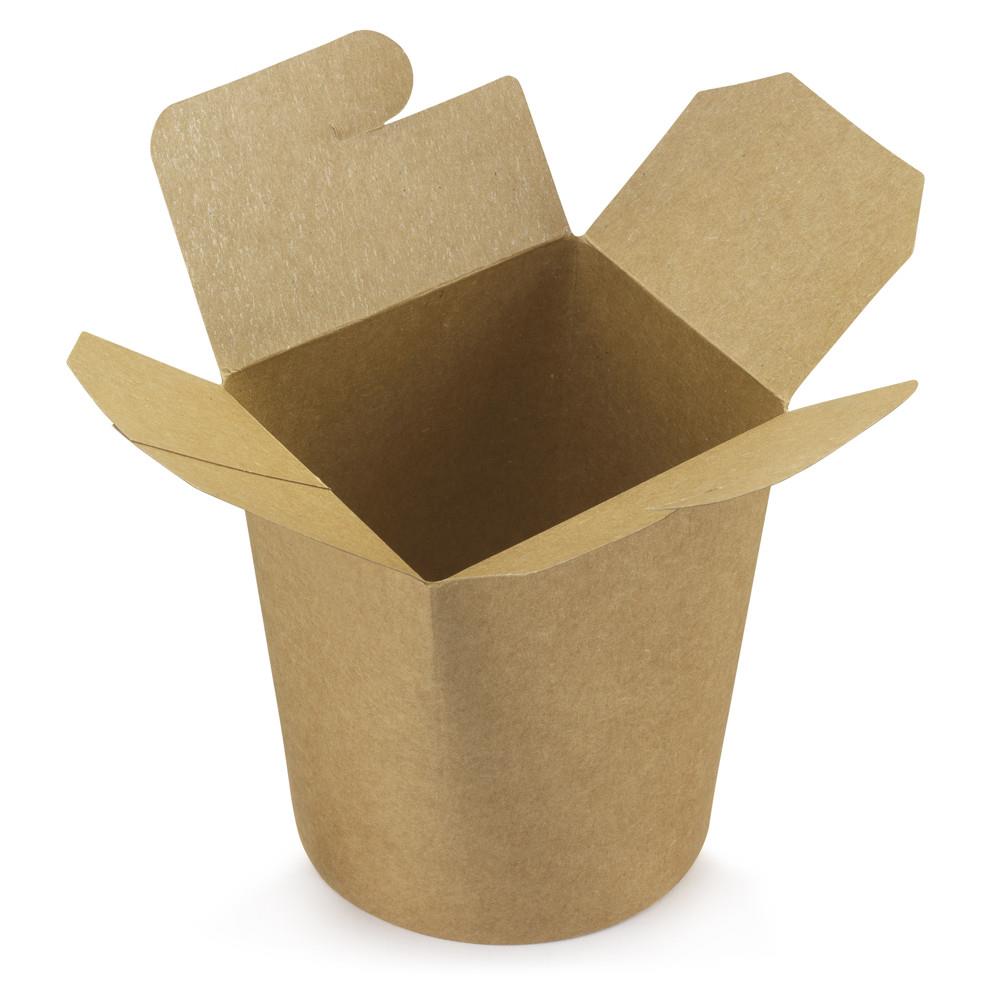 Pot  ptes en carton 78cl fermeture  croisillon Kraft brun - lot de 50