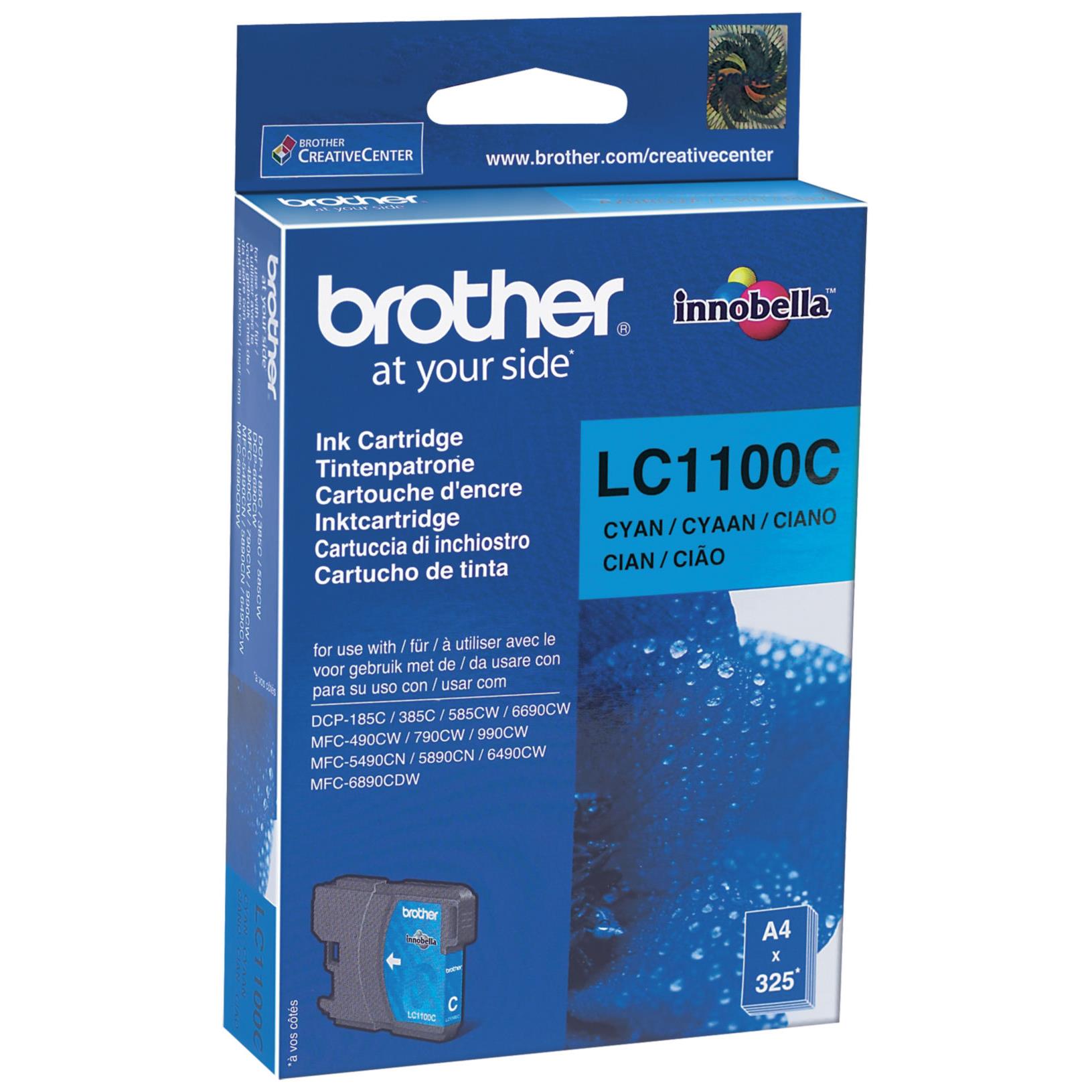 Cartouches pour imprimantes - Brother lc1100c - cartouche d'encre originale - cyan