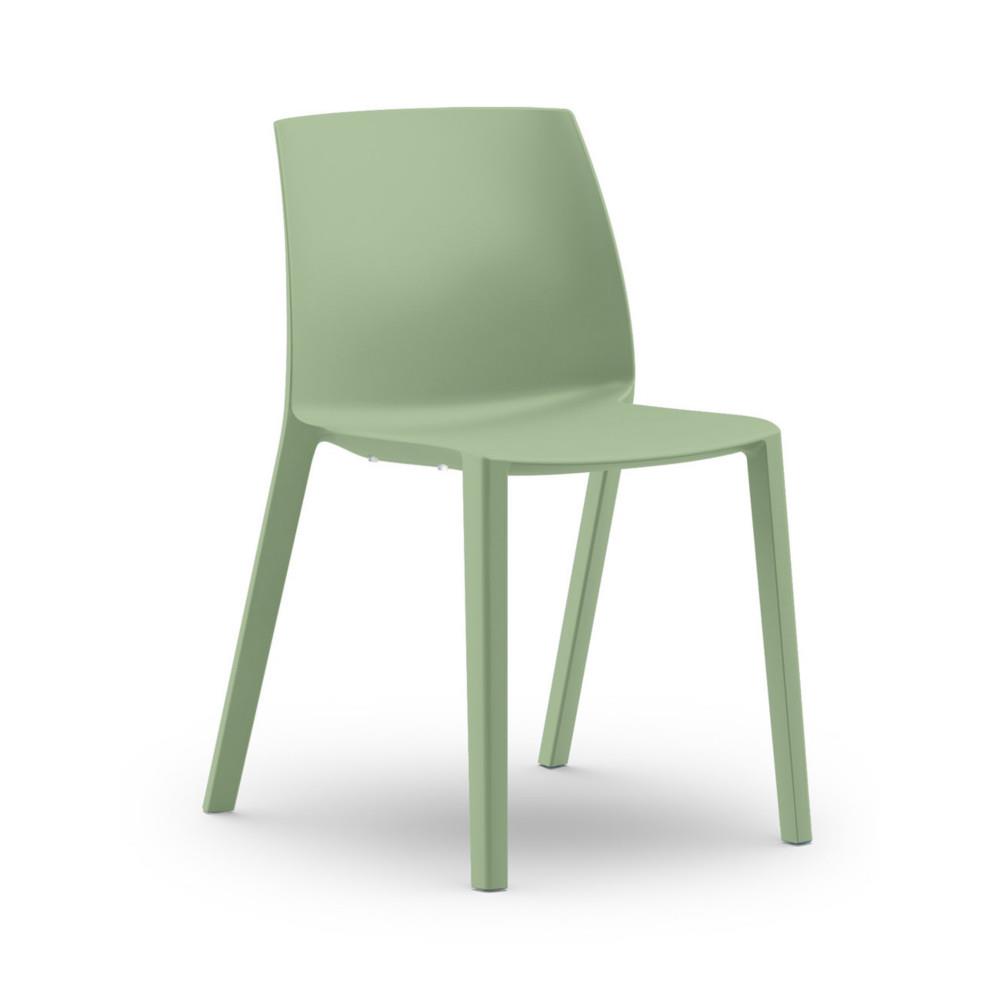 Chaise d'ext�rieur Fjord sans accoudoirs en polypropyl�ne - vert
