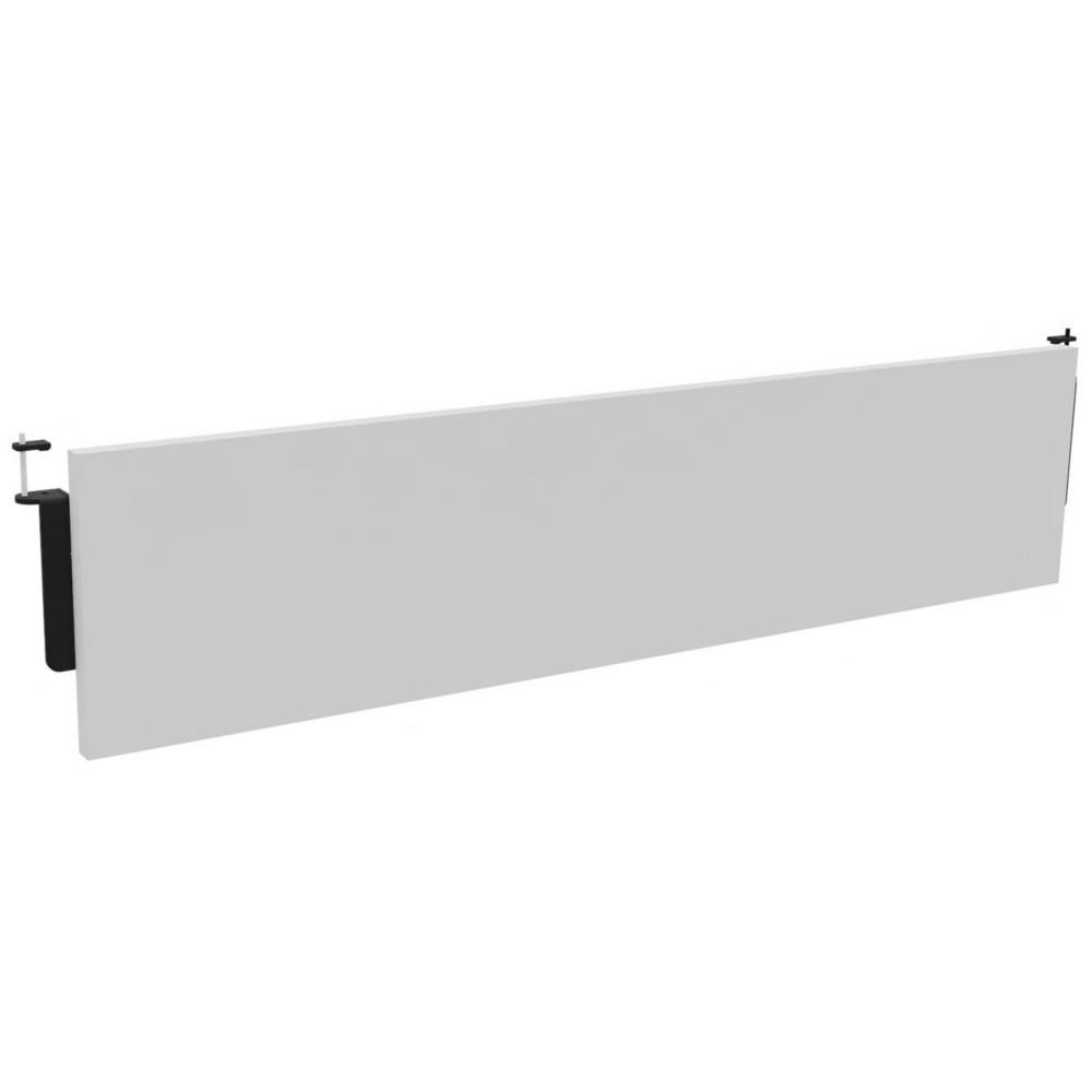 Voile de fond Osmose Blanc - Pour bureau L 140 cm pieds Noir