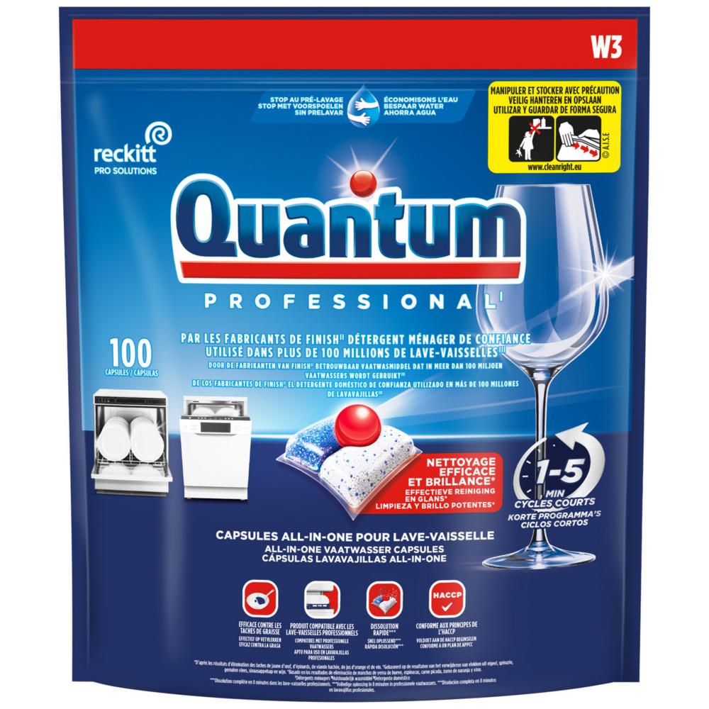 Professional Tablettes Quantum de lavage pour lave-vaisselles - Paquet de 100 tablettes