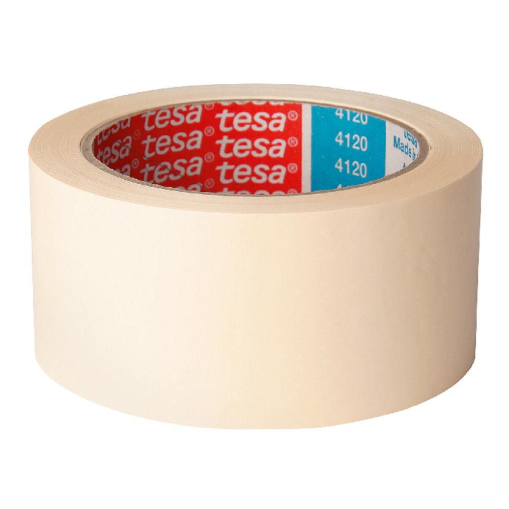 Ruban adhsif d'emballage tesapack PVC 55 microns - 50 mm x 66 m - blanc - rouleau 100 mtres