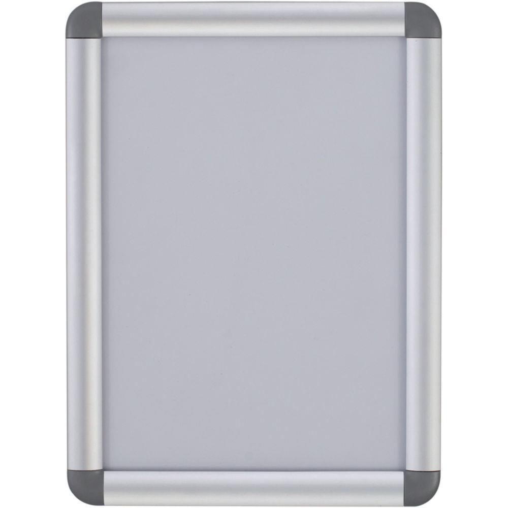 Vitrine Curled Snap - transparente - cadre en aluminium - format A3