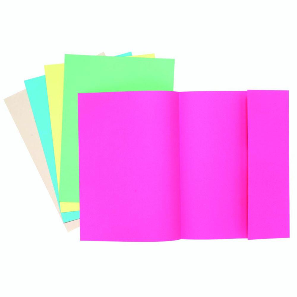 Chemise-dossier 1 rabat - carte 160 g - rose pastel - paquet 100 units