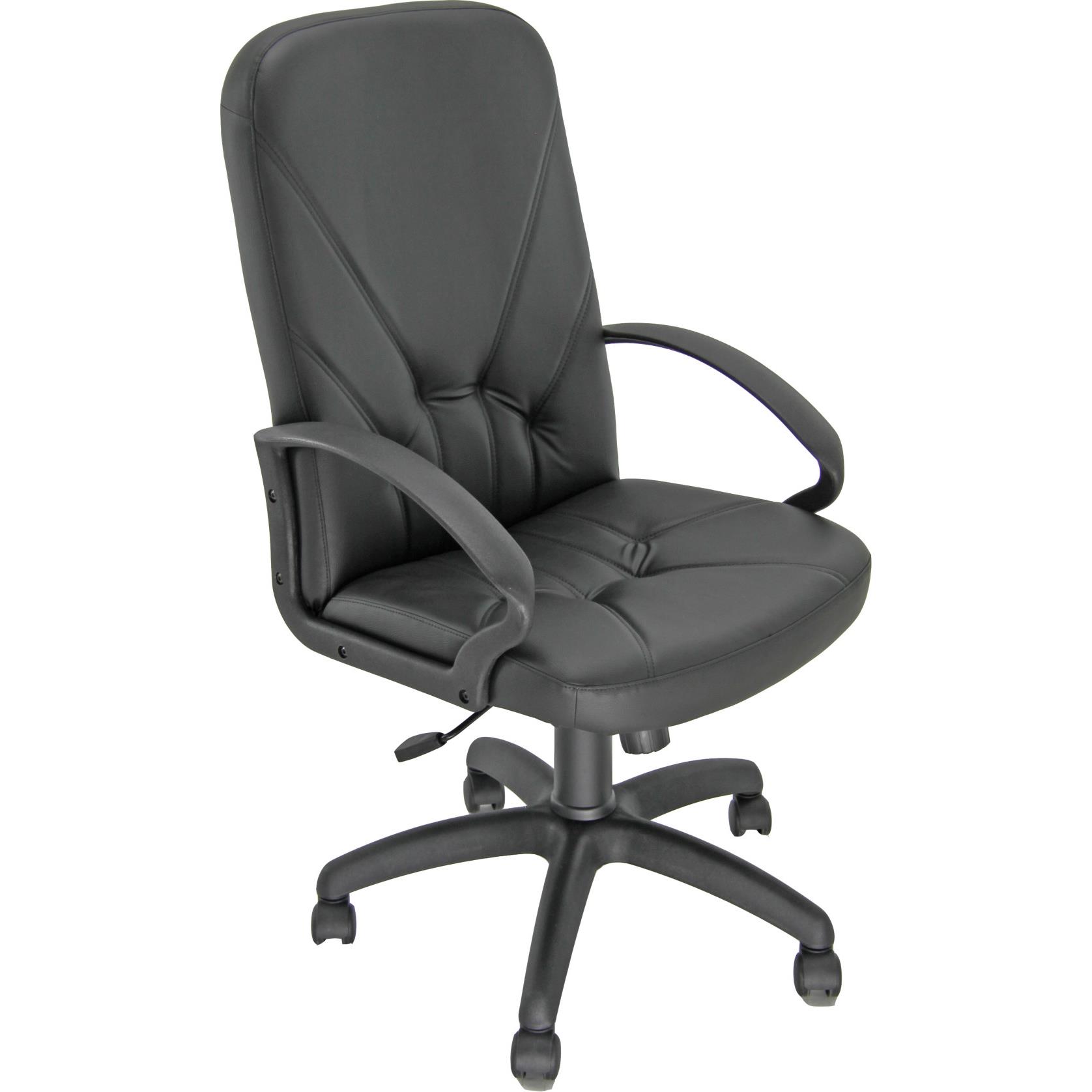 Fauteuil de direction Aden - en simili cuir avec accoudoirs