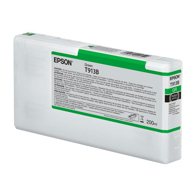 Cartouches pour imprimantes - Epson t913b green ink cartridge (200ml)