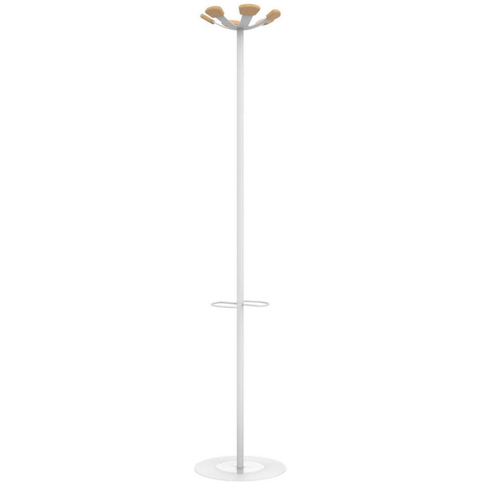Portemanteau Unilux Vaiina 6 patres - Blanc et bois