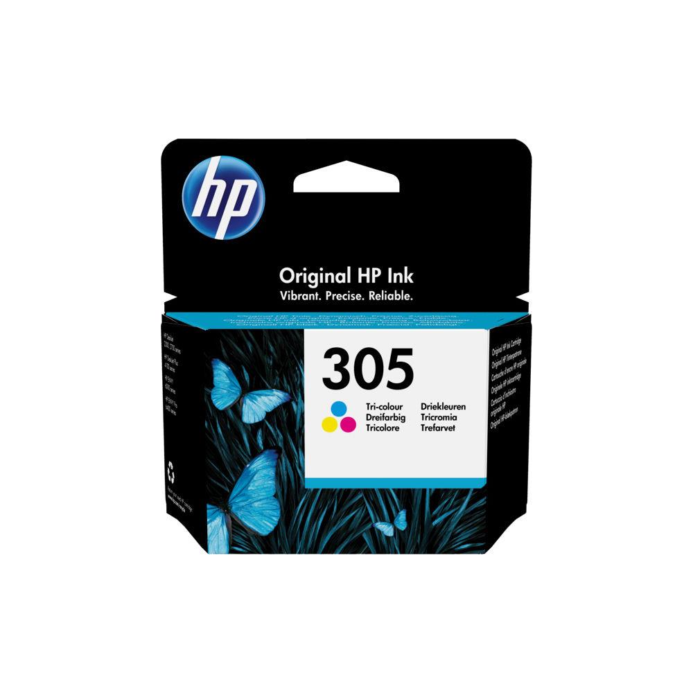 Cartouches pour imprimantes - Hp cartouche d'encre trois couleurs 305 authentique