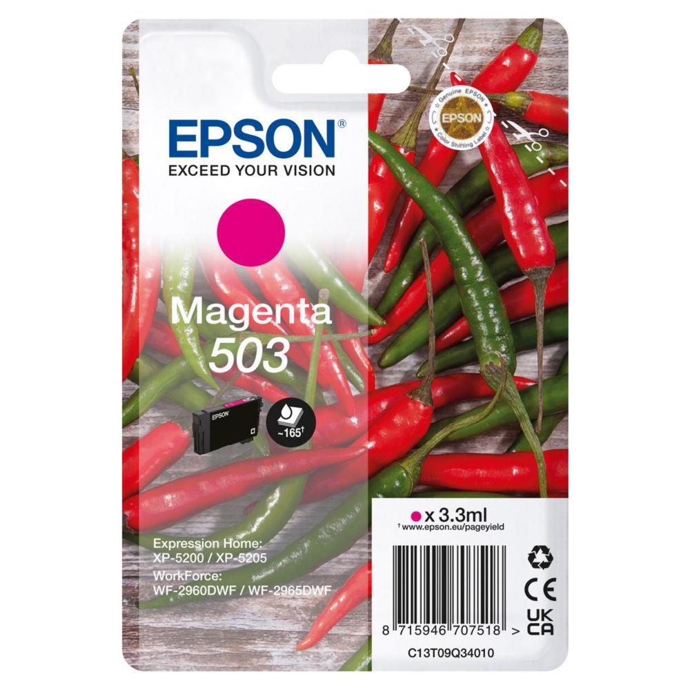 Cartouches pour imprimantes - Epson 503 cartouche d'encre 1 pice(s) original rendement standard magenta