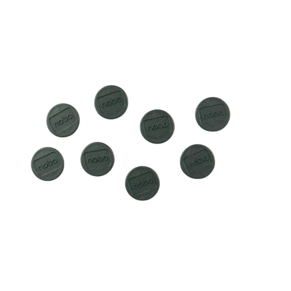 Aimant rond 20 mm Nobo  - Noir - Lot de 8