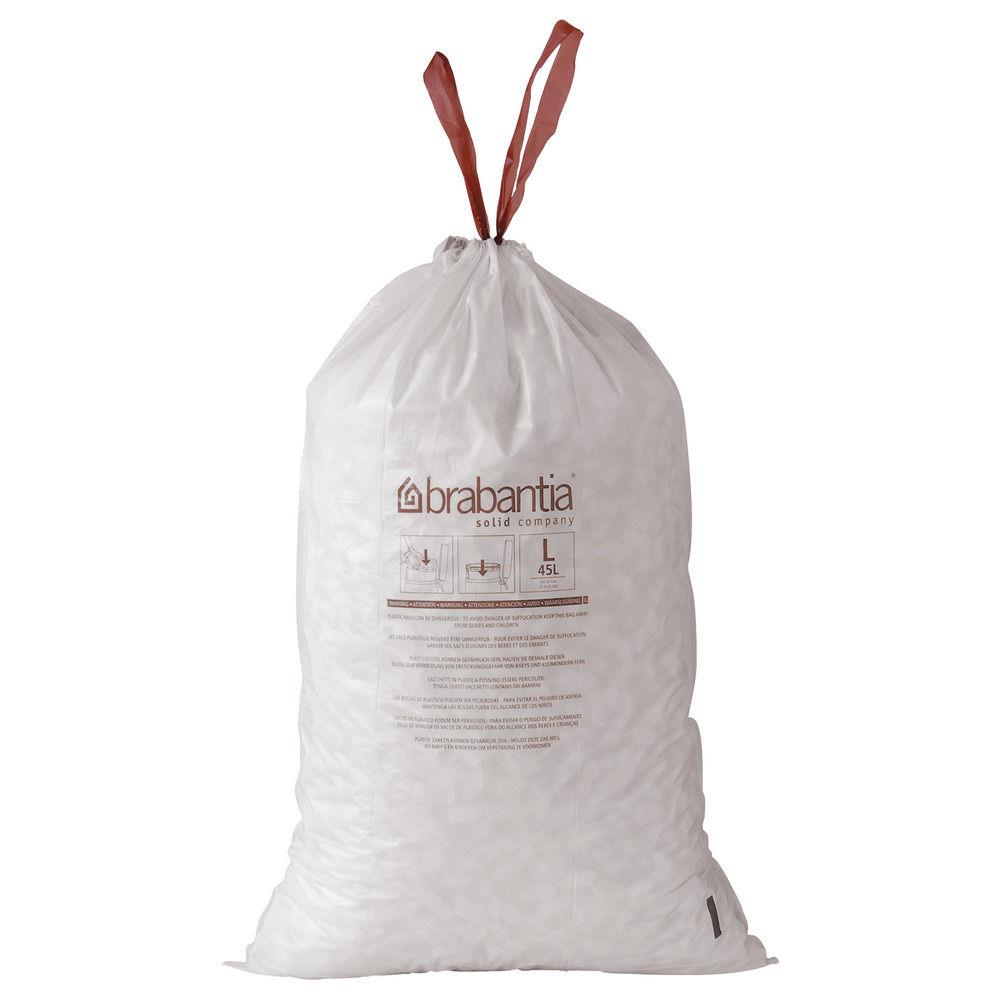 Sac poubelle  blanc - 5 L - rouleau de 20 sacs