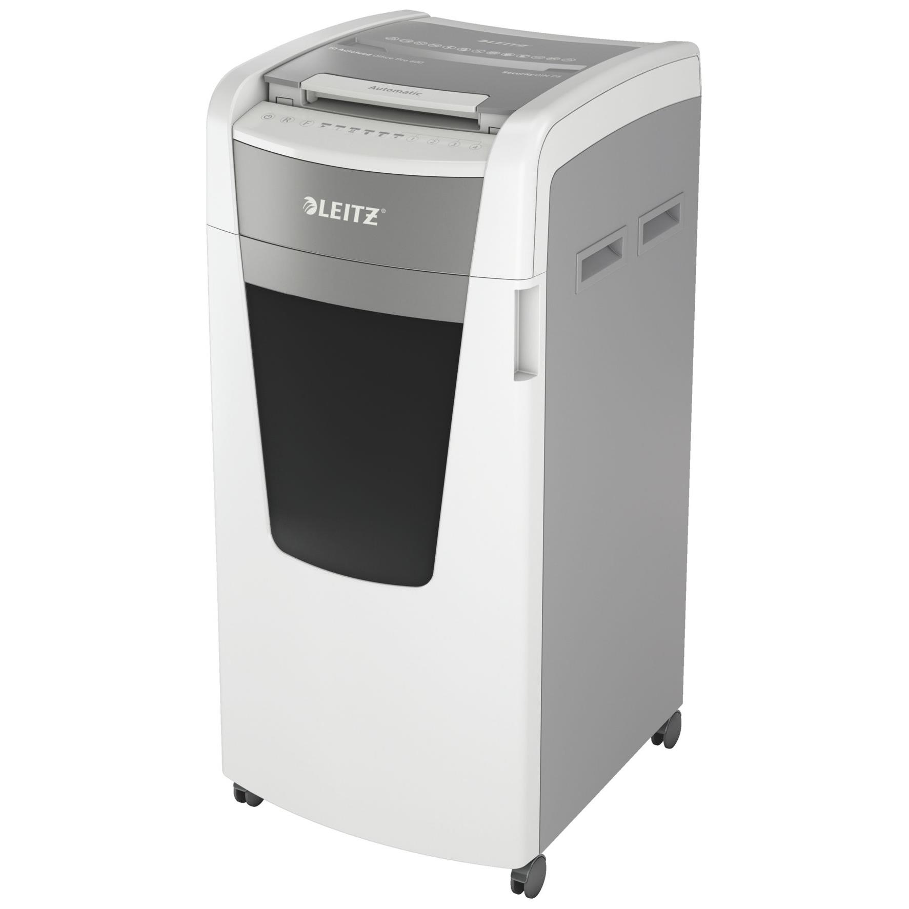 Leitz 80180000 destructeur de papier dcoupage par micro-broyage 22,3 cm gris, blanc