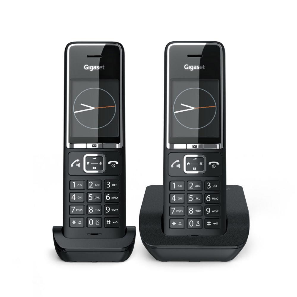 Gigaset comfort 550 duo tlphone tlphone dect identification de l'appelant noir
