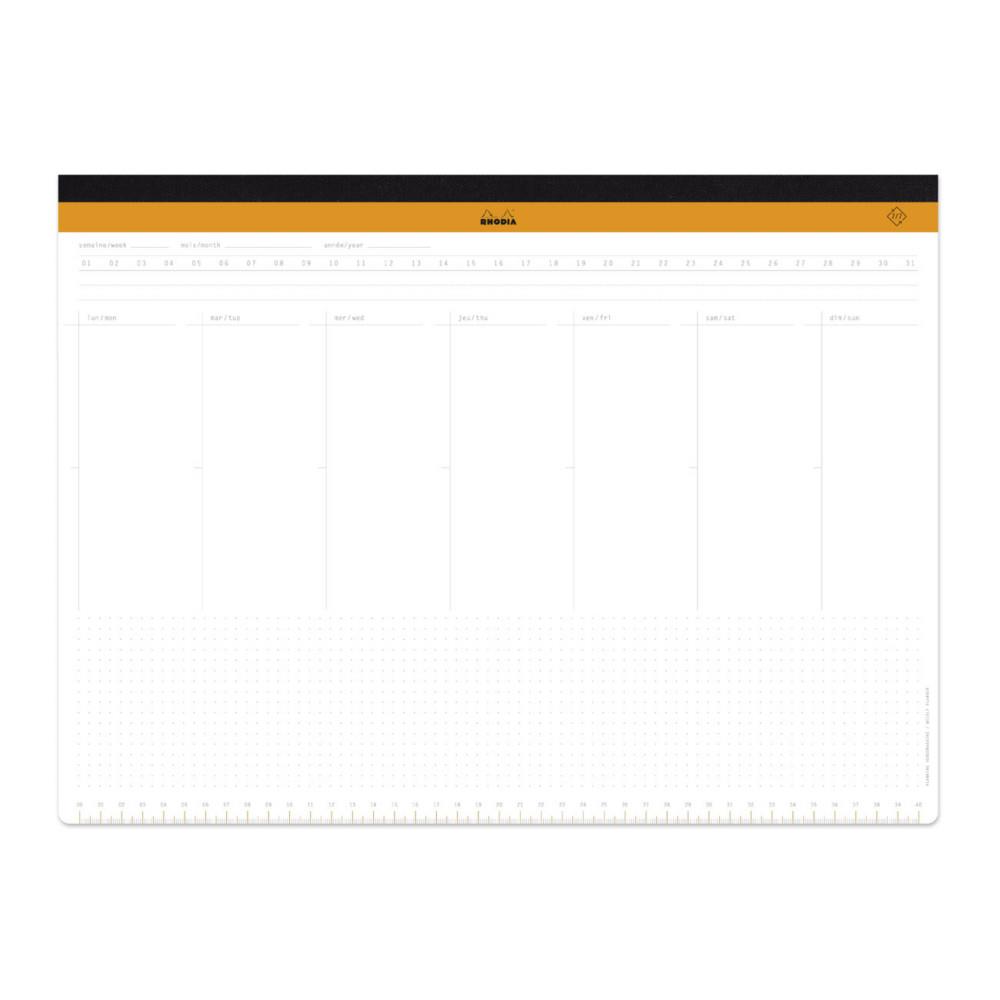 Sous-main semainier non dat Rhodia - 30,9 x 42 cm