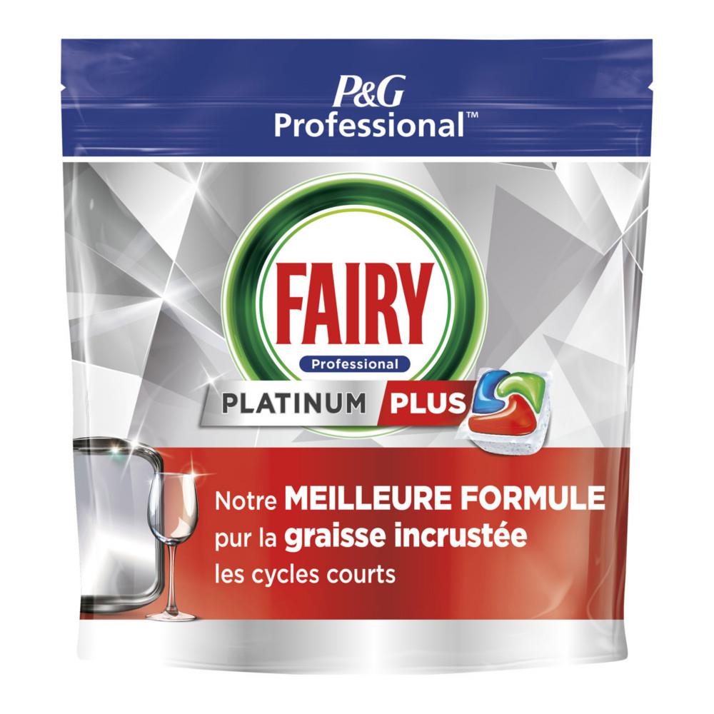 Sachet 59 capsules pour lave-vaisselles Fairy Professionnel Platinium Plus - Lot de 2
