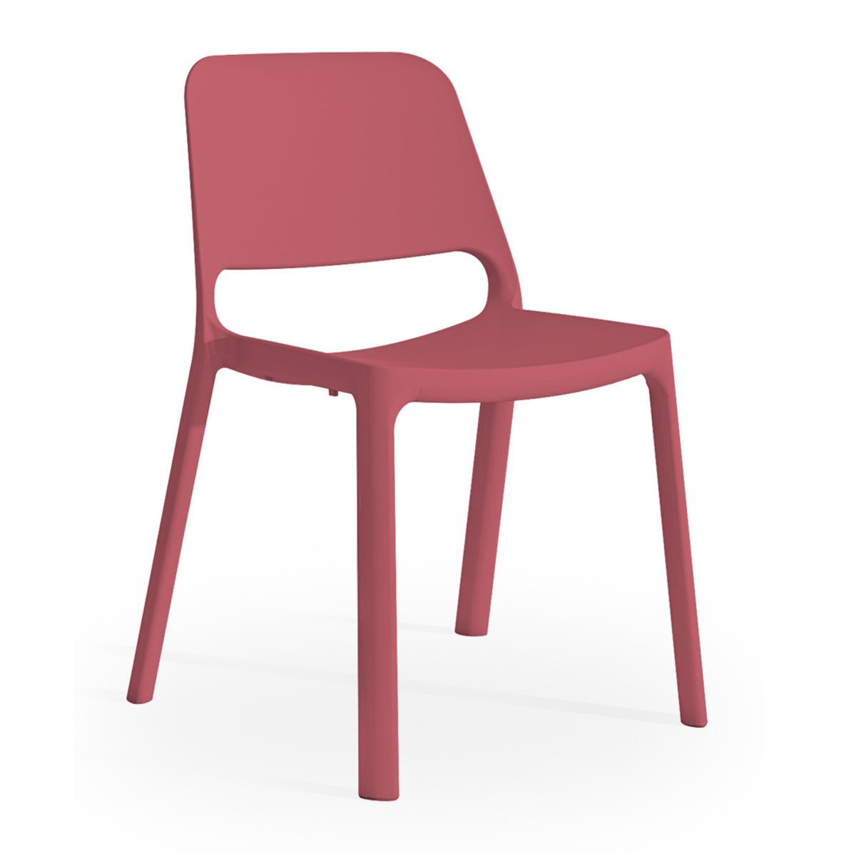 Chaise de r�union & visiteur Uma en nylon - rouge