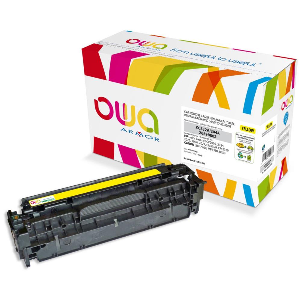 Cartouches de toner - Armor k15135ow cartouche de toner 1 pice(s) jaune